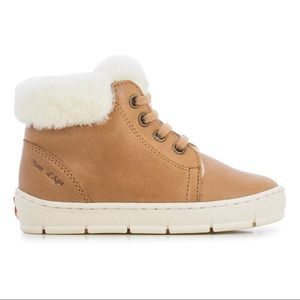 Pom d'Api Start Top Fur Sneakers Camel